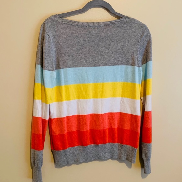 Liz Claiborne Multicolored Striped Sweater - Picture 2 of 2